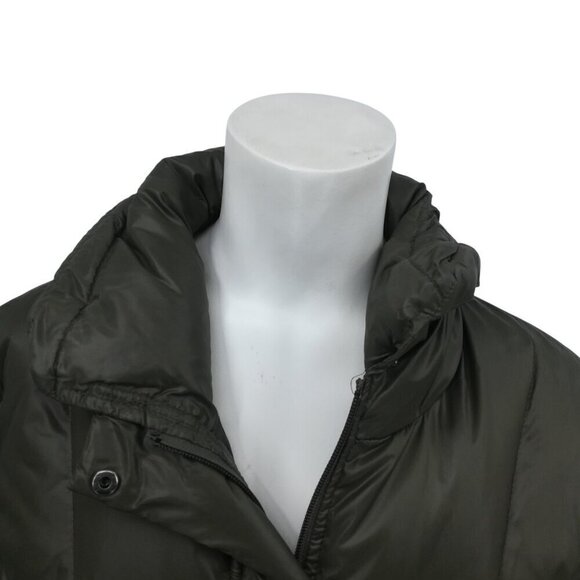 Steve by Searle Army Green Down Puffer Coat Jacket Size M Pockets Winter Snow - Picture 3 of 13
